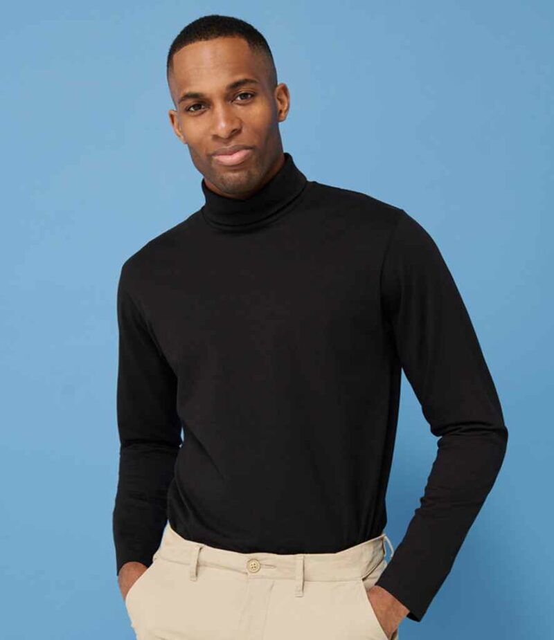 Henbury Long Sleeve Roll Neck Top - Image 2