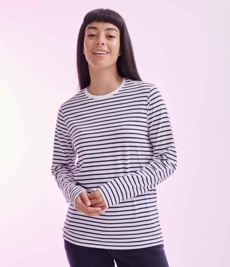 SF Unisex Long Sleeve Striped T-Shirt - Image 2
