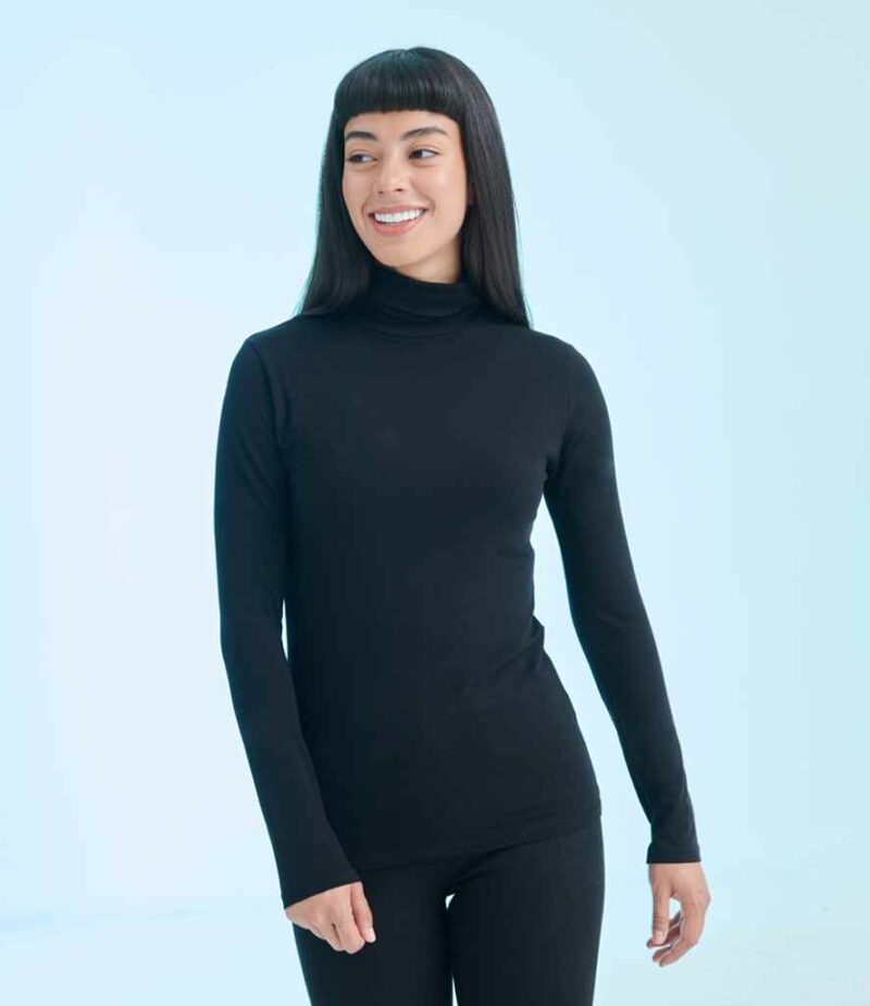 SF Ladies Feel Good Stretch Roll Neck T-Shirt - Image 2